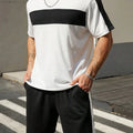 New Summer Vacation Leisure Daily 3D Men's Sports Wear Large Round Neck Short sleeved T - shirt Set Casual - View 12 | SAMAG