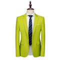 22 Color Men's Suit Jacket, Single Button V-neck Dress Coat Black Blue Red Slim Blazer Asian Size Terno Masculino, M-5XL 6XL