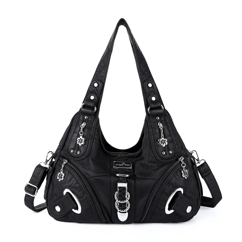 Women Handbags Fashion Leopard Shoulder Bag Large Tote Top-handle Shopping Pack Multifunctional Satchel Lady Hobos  Big Purse