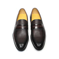 Luxury Genuine Leather Men's Penny Loafers Italian Slip-On Office Business Dress Shoes for Men Wedding Party Loafer Footwear