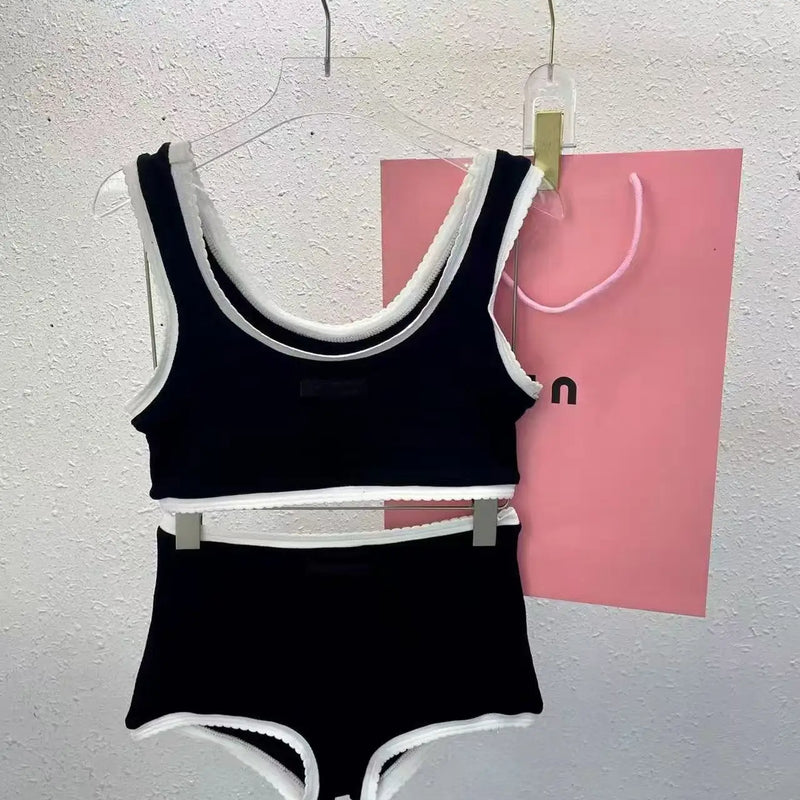 European and American Bikini Set Letter Logo Underwear | SAMAG
