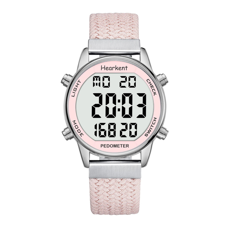 Hearkent Pedometer Sport Watches Step Counter Watch Women Digital Calories Mile Stopwatch Countdown for - Visuel 8 | SAMAG