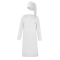 2026 Autumn Men's Nightgown Male Long Robe Solid Thin Loose Plus Size Long Sleeve One-Piece Pajamas for Men Bathrobe Homewear