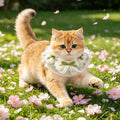 Cute Spring Summer Pet Water Scarf Bowknot Lace Trim Cat Scarf Breathable Princess Small Dog Scarf for Small Dog