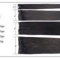 Doreen 160G 200G 240G Volume Series Brazilian Machine Remy Straight Clip In Human Hair Extensions  Full Head 10Pcs 16 to 24 Inch