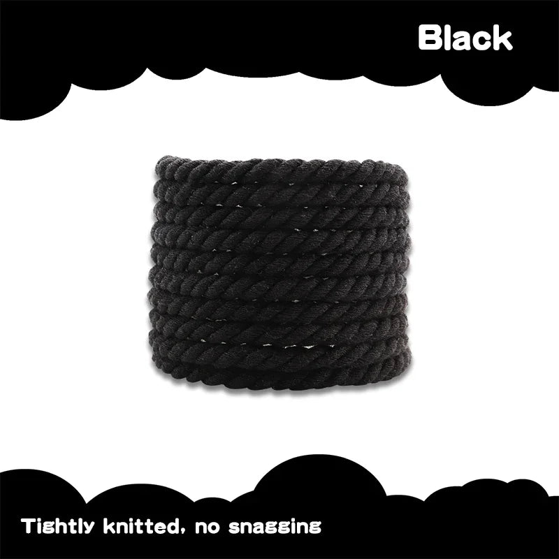 1Pair Round Shoelaces 6mm Thicker Cotton Shoelace AF1/AJ1 Twisted Rope Laces Sneakers Boots Shoe Laces for Shoes 120/140/160CM