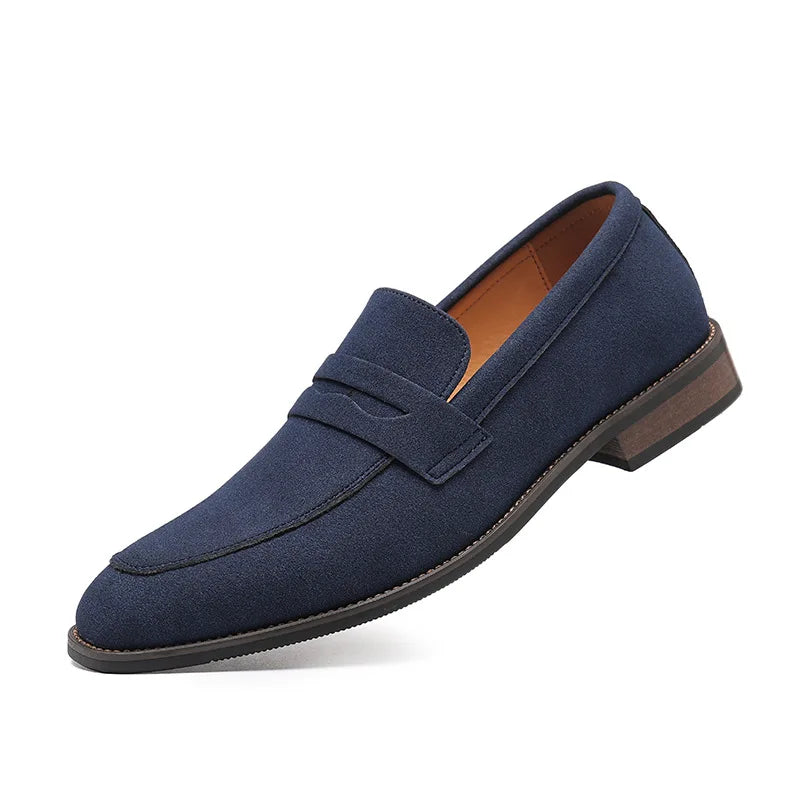 Large size Le Fu shoes men's leather shoes
