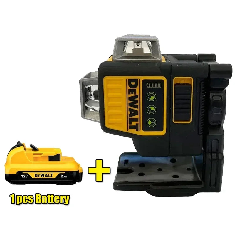 Dewalt DW089LG 12V Lithium Battery 3 Sides*360 Degree Vertical Horizontal Green Light Level Meter Outdoor - View 7 | SAMAG
