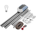 WiFi Control Automation Door Opener 800N Tilting Doors Motor 220V Garage Door Operator Kits With 2 Remote 3m Rails for 12²  Door