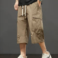 Cargo Shorts Men Working Cropped Pants Summer New Thin Casual Loose Sports Shorts Bermudas Fashion Casual Man Shorts