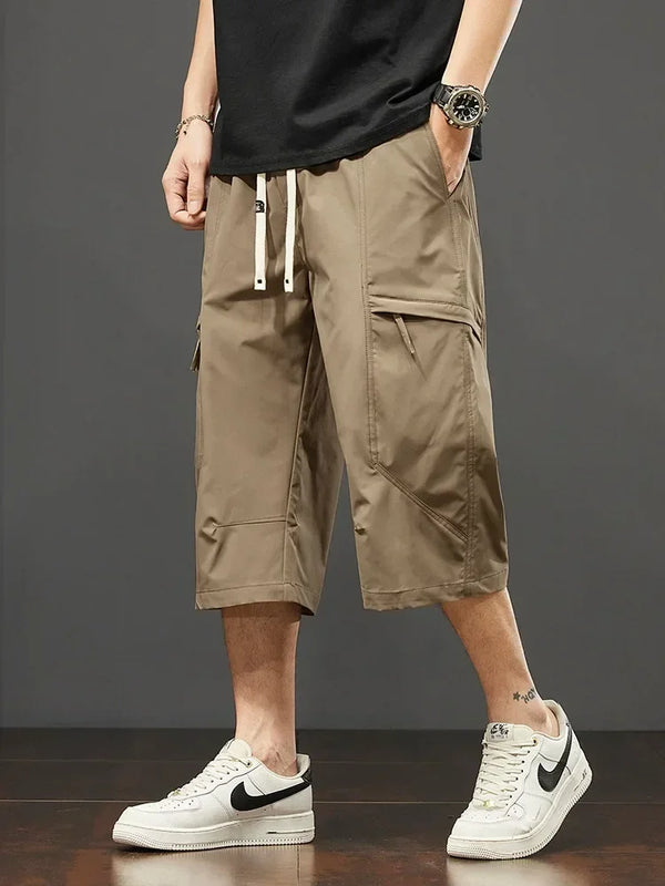 Cargo Shorts Men Working Cropped Pants Summer New Thin Casual Loose Sports Shorts Bermudas Fashion Casual Man Shorts