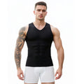 Men's V Neck Shapewear Compression Sleeveless Vest Breathable Slim Fit Undershirt for Running Fitness Daily Casual Summer Wear