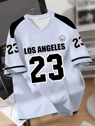 Men's Los Angeles 23 Basketball Jersey V - Neck | SAMAG