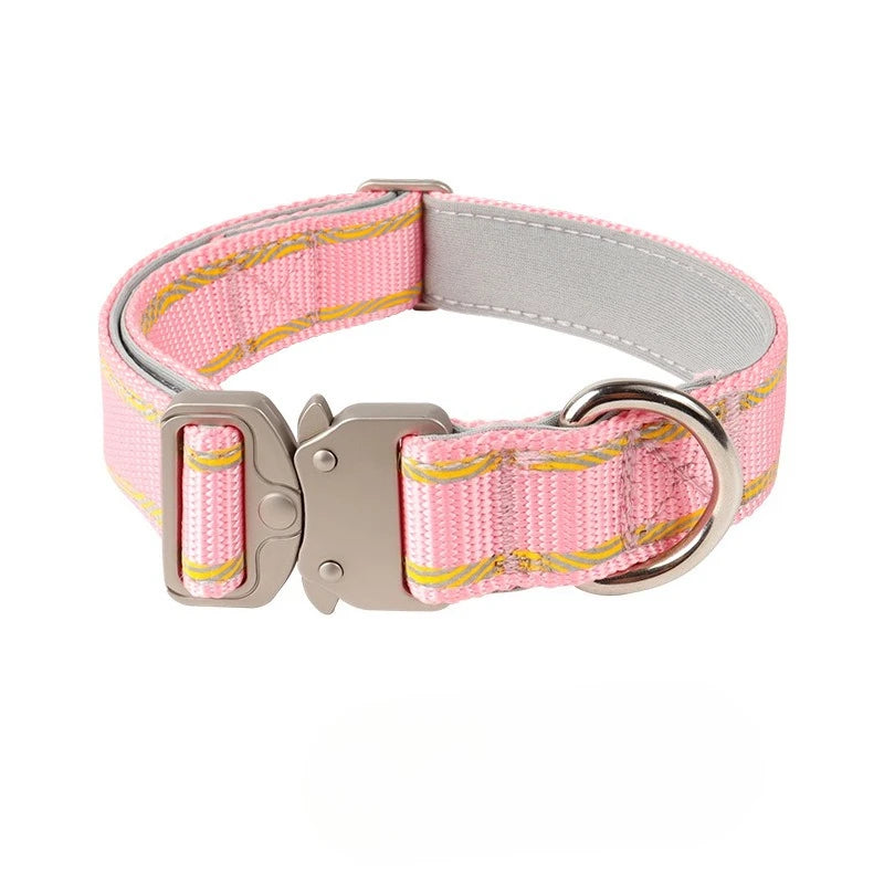 Adjustable Anti‑Escape Pet Collar with Buckle for Outdoor Walking Dog Leash Dog Rope for Dogs and Cats Neck Ring