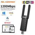 COMFAST 1200M MT7612U USB WiFi Dual Band 5G/ 2.4G Adapter Antenna Dongle LAN Adaptador Windows /Linux | SAMAG