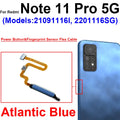 Fingerprint Sensor Flex Cable For Xiaomi Redmi Note 11 11 Pro 11Pro Plus 4G 5G Fingerprint Sensor Power Button Flex Ribbon Parts