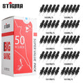 STIGMA 50PCS Mixed Professional Tattoo Cartridge Needles with Membrane Safety Cartridges Disposable Tattoo Needle