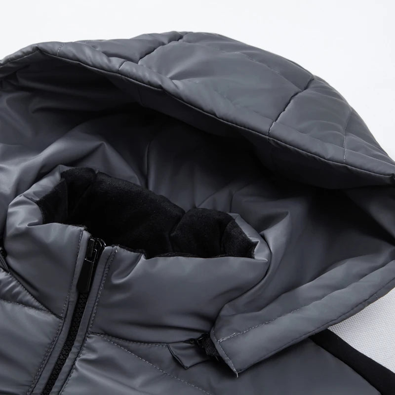 Men Lightweight Cotton Parkas Men Hooded Youth Casual Versatile Short Jacket Men Autumn and Winter Snow Clothing Thermal Jacket
