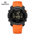 NAVIFORCE Watches For Men LCD Digital Fashion Casual Date and Week Alarm Display 3ATM Waterproof Silicone Strap Electronic Clock
