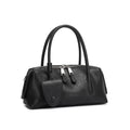 LOMCEL 632 Leather shoulder crossbody bag for daily use 2026 new model Boston pillow bag, top layer of cowhide bowling bag