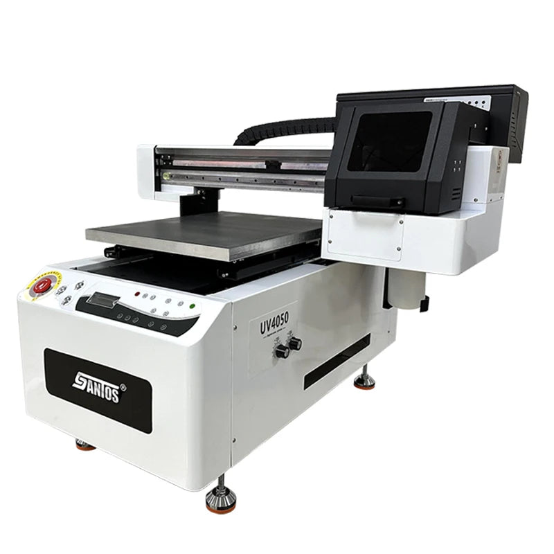 40*50CM Industrial Automatic Digital UV Flatbed Printer, Energy Efficient CMYK White Color Roll to Roll Printing Machine
