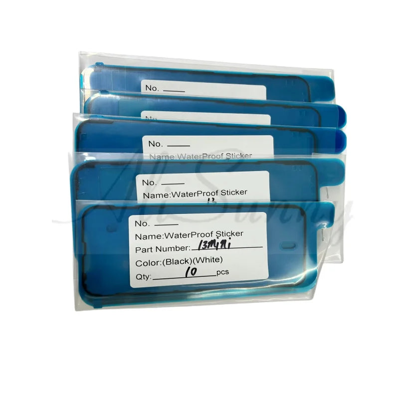 AliSunny 10pcs Waterproof Sticker for iPhone 11 12 13 7 6S Plus  XS 8 X 3M Adhesive LCD Screen Frame Seal Tape Repair Parts