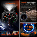 2026 New 1100mah AMOLED Smart Watch Men 170+Sport Fitness LED Flashlight IP69 Waterproof Bluetooth call GPS track Smartwatch iOS