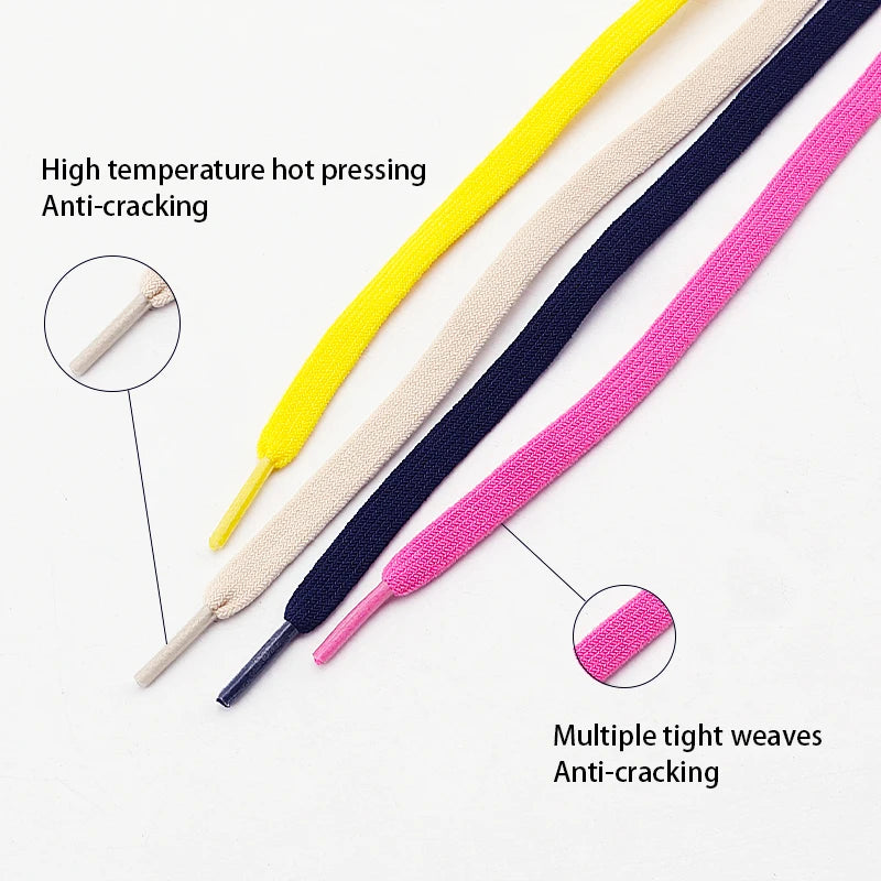New 1 Pair Elastic Laces Without Ties Capsule Buckle Shoelace Sneakers Flat Shoe No Tie Shoelaces Kids Adult Shoes Accessories