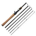 Carbon Fiber Lure Rod Ultra-short Section Spinning/casting Pole 1.8M/2.1M/2.4M/2.7M Travel Superhard Fishing Rods