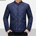 Men's Winter New Thickened Down Cotton Clothes, Solid Color Casual Stand Collar Single Breasted Fleecing Cotton-padded Clothes