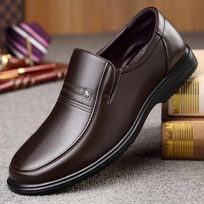 Handmade Genuine Leather Shoes Men Loafers Business | SAMAG