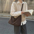 New Hobo Bag Comfortable and Versatile Crossbody Bags Large Capacity Casual Shoulder Bag Vintage College Commuter Lazy Style