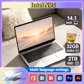 Intel N95 14.1 Inch Laptop 4C4T 3.4GHz 15W TDP 6MB L3 32GB RAM 1TB 2TB SSD 1920x1080 Portable Office Study PC Max Pro