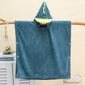 Comfortable Cartoon Baby Bath Towel Quick-Drying with Hat Cartoon Cloak Towel Absorbent Coral Velvet Hooded Bathrobe Children