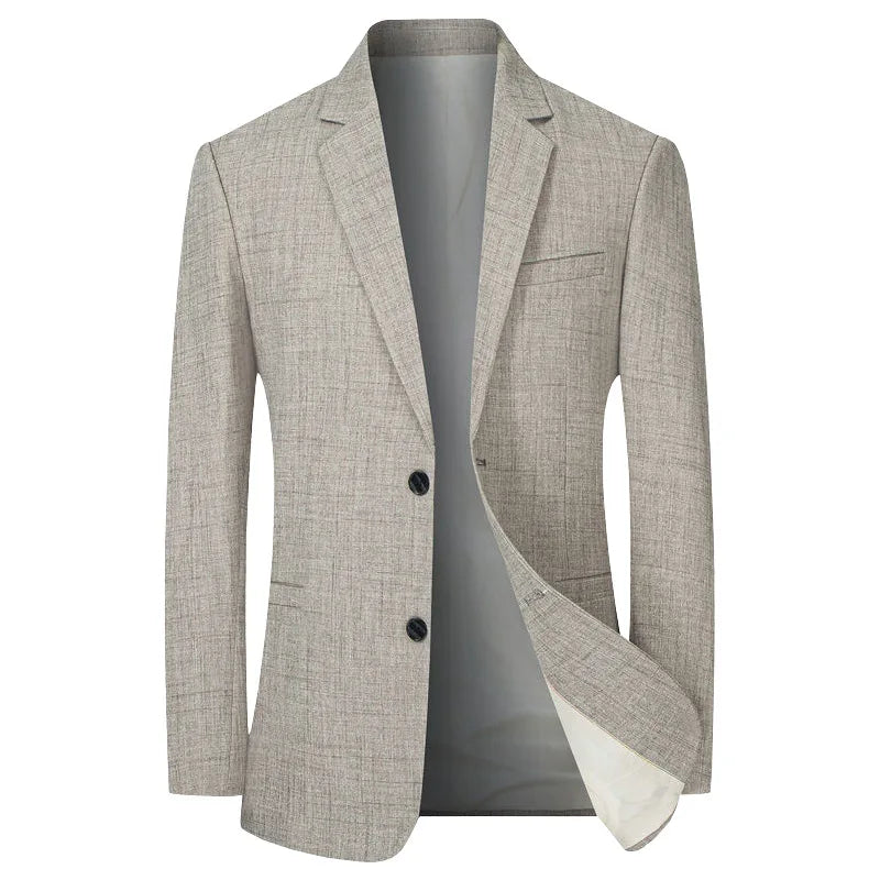 New Men's Spring and Autumn Light Suits, Solid Formal Wear, Business Casual Coats, Jackets for 4XL - View 7 | SAMAG