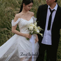 Zoci Off the Shoulder Short Wedding Dresses Korea Photo - View 2 | SAMAG
