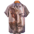 God Jesus Mary Hawaiian Shirts For Men's Crucified | SAMAG