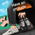 Men's Casual Sports Shoes with Low Heel Round Toe Soft Sole Multi-color Design Fashionable Large Size Walking Board Shoes