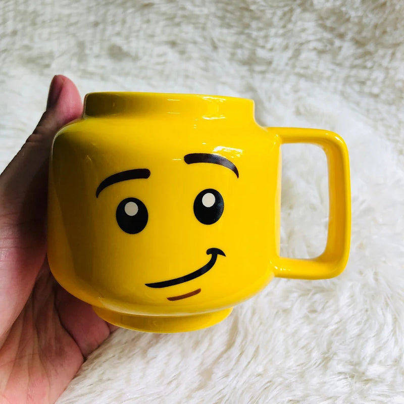 Cute Cartoon 250ML Mug Cups Ceramic Coffee Milk Tea Drinkware Impish Expression Pattern for Couple Friend Christmas gifts Travel