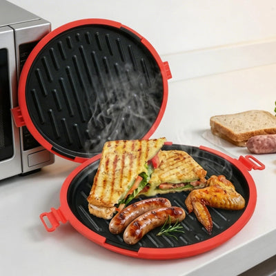 Microwave Sandwich Maker Grill Pan with Silicone | SAMAG