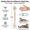 Cotton Swabs Cat Toys with Catnip Kitten Chew Sticks for Indoor Boredom Durable Dental Teething Ropes cat Lover Gift Accessories
