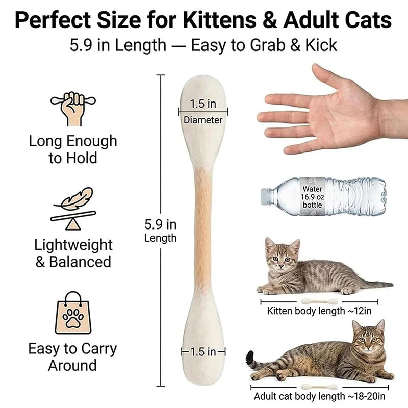 Cotton Swabs Cat Toys with Catnip Kitten Chew Sticks for Indoor Boredom Durable Dental Teething Ropes cat Lover Gift Accessories