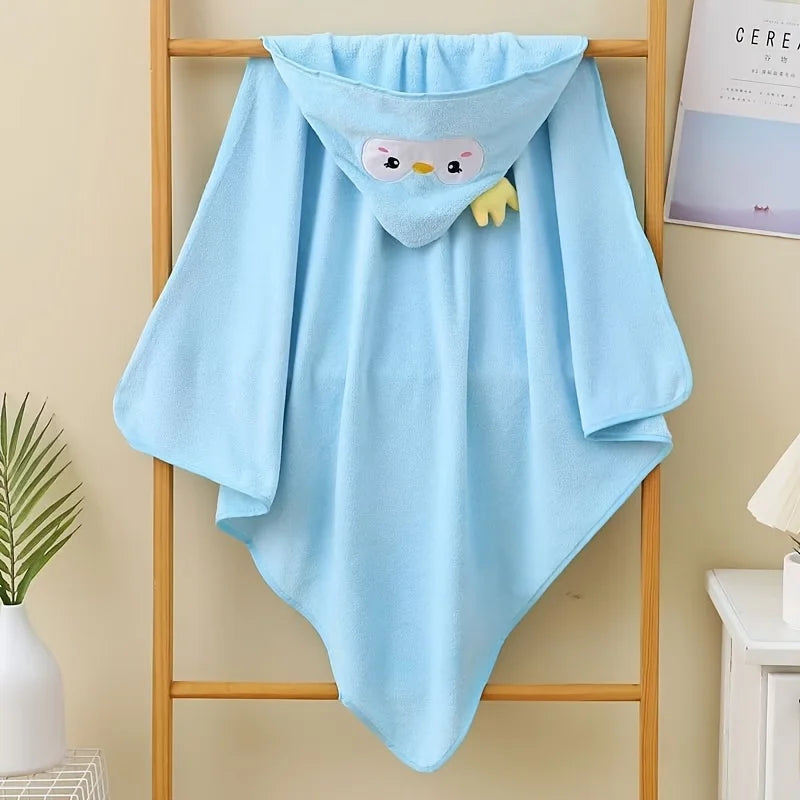 Children's Coral Fleece Bath Towel, Multi-Purpose Large Bath Towel, Newborn Baby Wrap, Beach Towel, Baby Hooded Bath Towel, Bath Towel for Older Children, Swimming, Soft Quick-Drying Towel, Suitable for Both Boys and Girls
