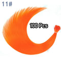 48Pcs Women's Colorful Synthetic Hair Extensions Set 38 Colors Tinsel Wig 26 Colors Feather Extensions Tool Kit for Hairdressing
