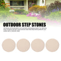 Outdoor Step Stones Decorative Polypropylene Resin Stepping Stones with Ground Stakes for Lawn Garden Pathway Round Step Stones
