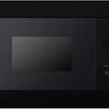 25L Black Built-in Microwave Oven With Grill Stainless Steel Cavity