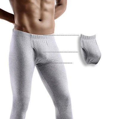Brand Men Long Johns Tight Underwear Sexy U Convex Penis | SAMAG