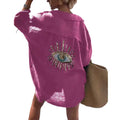 Evil Eye Casual Shirt Women's Fashion Beach Style Loose - View 5 | SAMAG
