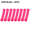 MUQZI 4/8pcs Bicycle Cable Protector Brake Shift Line Frame Protect Sleeve MTB Road Fixed Gear Bike Universal