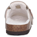 Kidmi Winter Casual Mules For Women and Men New Clogs Slippers With Adjustable Buckle Cow Suede Cork Insole Cozy Women's Sandals